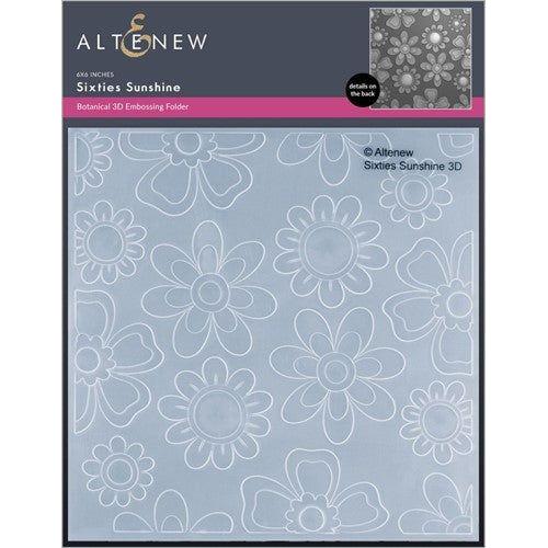 Simon Says Stamp! Altenew SIXTIES SUNSHINE 3D Embossing Folder ALT7517