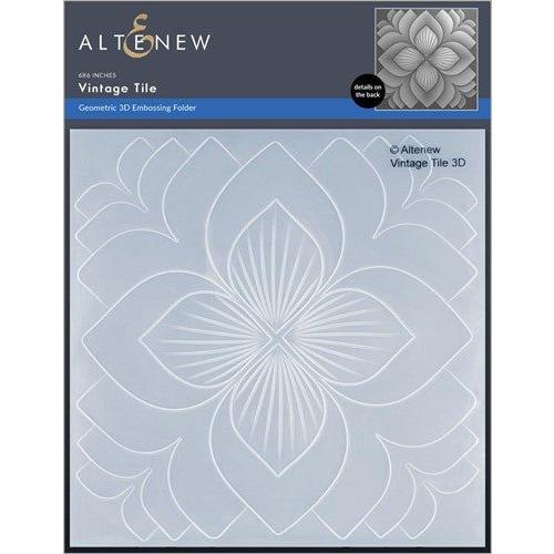 Simon Says Stamp! Altenew VINTAGE TILE 3D Embossing Folder ALT7511