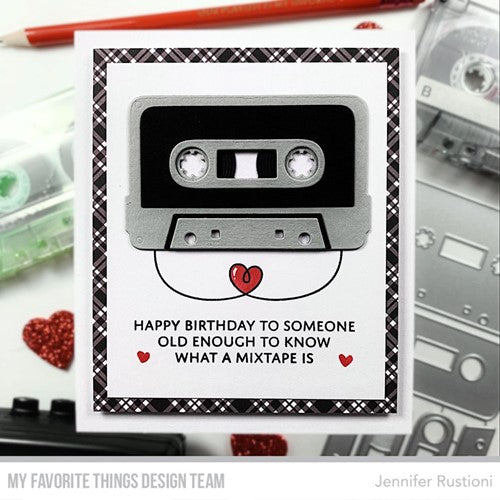 Simon Says Stamp! My Favorite Things MIXTAPE SENTIMENTS Clear Stamps mstn014 | color-code:ALT1