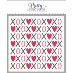 Simon Says Stamp! Pretty Pink Posh LAYERED XOXO Stencils