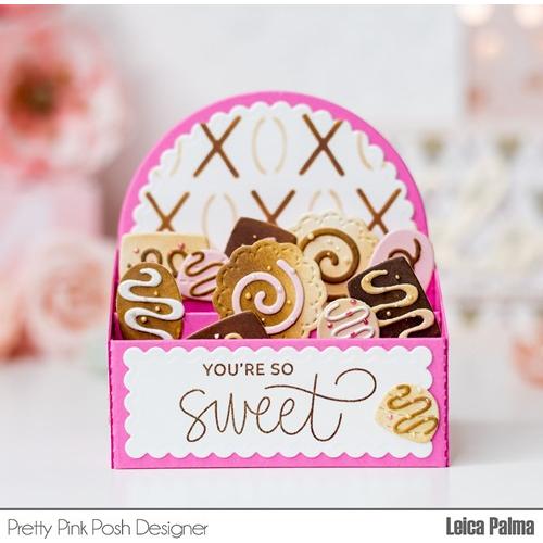 Simon Says Stamp! Pretty Pink Posh LAYERED XOXO Stencils