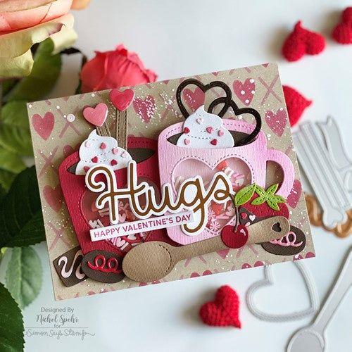 Simon Says Stamp! Pretty Pink Posh LAYERED XOXO Stencils | color-code:ALT3