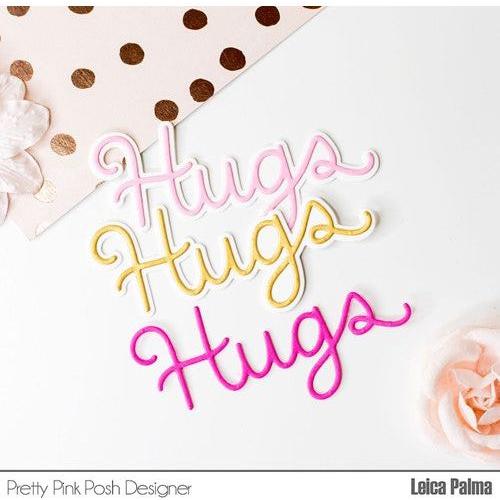 Simon Says Stamp! Pretty Pink Posh LARGE HUGS SHADOW Dies