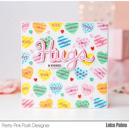 Simon Says Stamp! Pretty Pink Posh LARGE HUGS SHADOW Dies