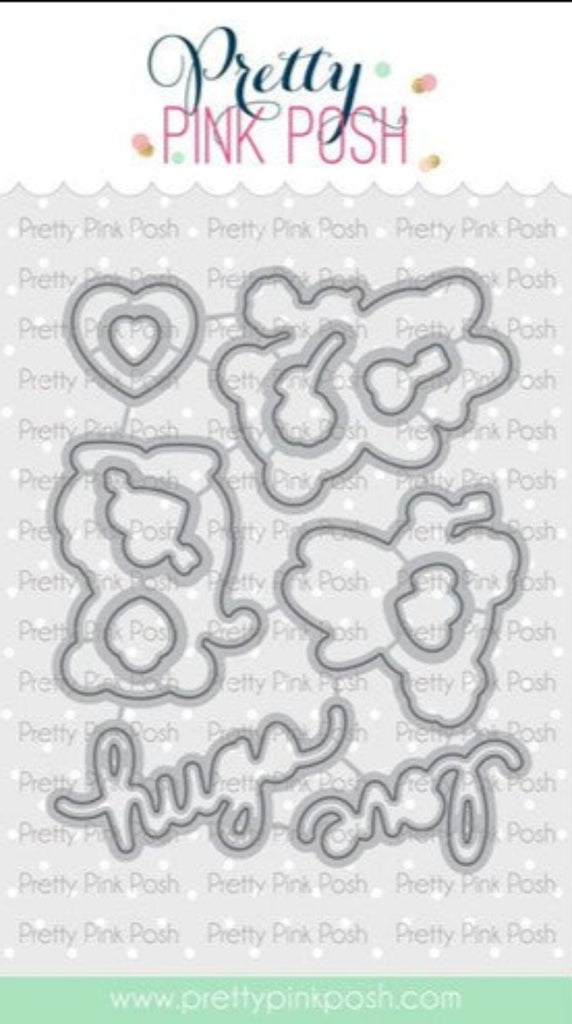Simon Says Stamp! Pretty Pink Posh HEART CRITTERS Dies