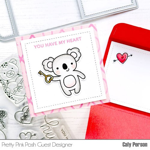 Simon Says Stamp! Pretty Pink Posh HEART CRITTERS Dies