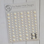 Simon Says Stamp! The Rabbit Hole Designs MATTE WHITE Enamel Dots TRHMWED