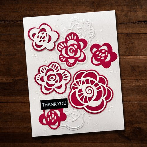 Simon Says Stamp! Paper Rose LAYERED DOODLE FLOWER 3 Dies 28495