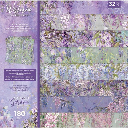 Simon Says Stamp! Crafter's Companion WISTERIA 6 x 6 Paper Pad ng-wc-pad6