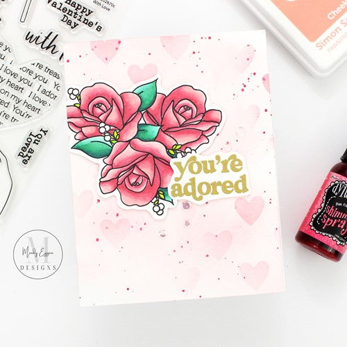 Simon Says Stamp! Simon Says Clear Stamps WITH LOVE sss202670c Kisses