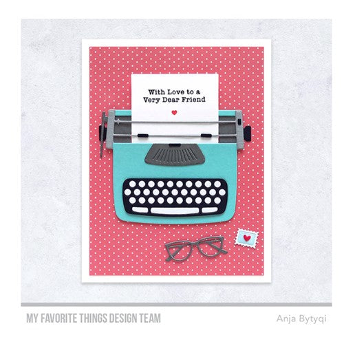 Simon Says Stamp! My Favorite Things TYPEWRITER SENTIMENTS FRIENDSHIP Clear Stamps cs756 | color-code:ALT1