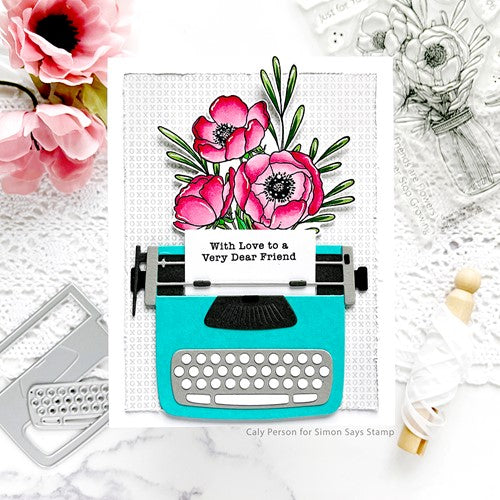 Simon Says Stamp! My Favorite Things TYPEWRITER SENTIMENTS FRIENDSHIP Clear Stamps cs756 | color-code:ALT2