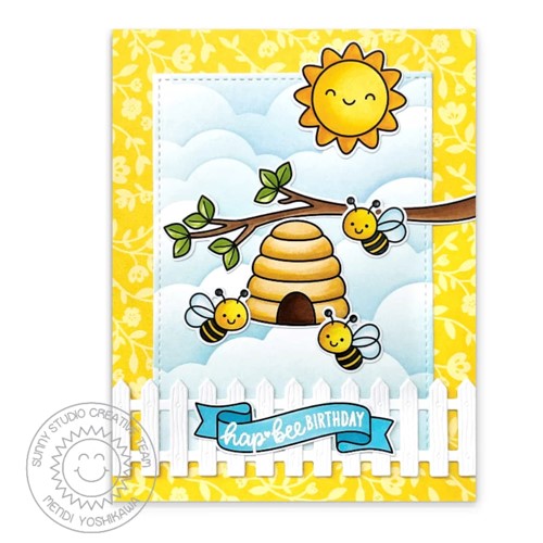 Simon Says Stamp! Sunny Studio GARDEN CRITTERS Clear Stamps SSCL-348