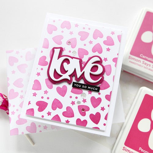 Simon Says Stamp! Simon Says Stamp Stencil HEARTS AND STARS ssst221668 Kisses | color-code:ALT01
