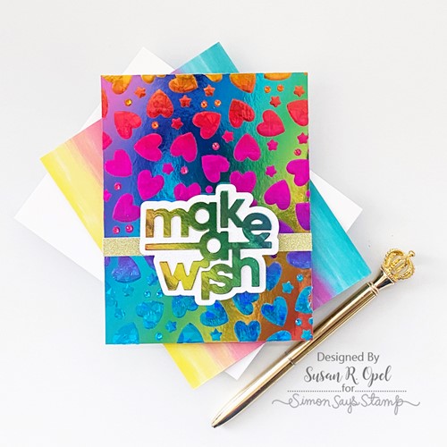 Simon Says Stamp! Simon Says Stamp Stencil HEARTS AND STARS ssst221668 Kisses