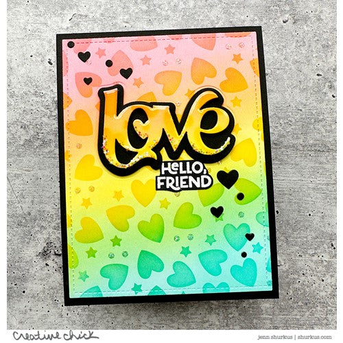 Simon Says Stamp! Simon Says Stamp Stencil HEARTS AND STARS ssst221668 Kisses | color-code:ALT1