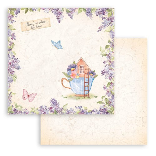 Simon Says Stamp! Stamperia CREATE HAPPINESS WELCOME HOME 12x12 Paper sbbl129