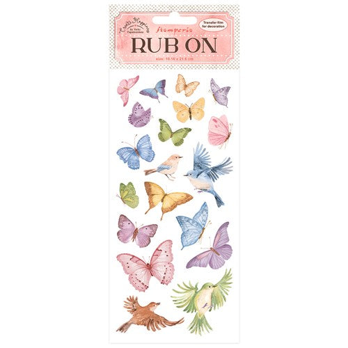 Simon Says Stamp! Stamperia CREATE HAPPINESS WELCOME HOME BUTTERFLIES Rub On Transfer dflrb18
