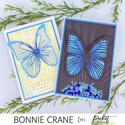 Simon Says Stamp! Picket Fence Studios SOAR BUTTERFLY Die pfsd262