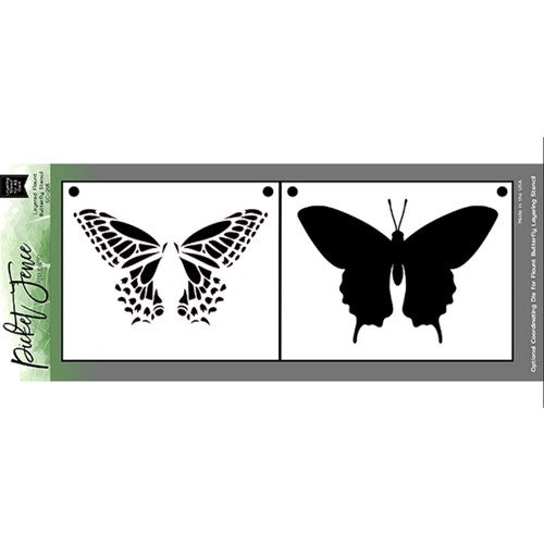 Layered Flaunt Butterfly Stencil