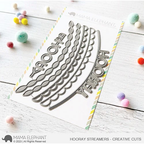 Simon Says Stamp! Mama Elephant HOORAY STREAMERS Creative Cuts Steel