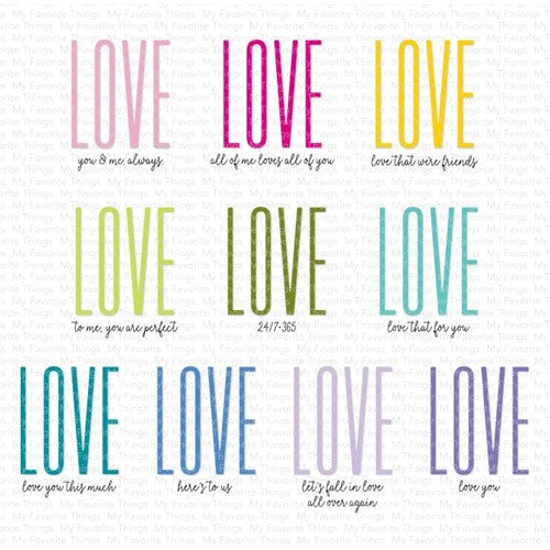 Simon Says Stamp! My Favorite Things HOW TO SAY I LOVE YOU Clear Stamps cs749