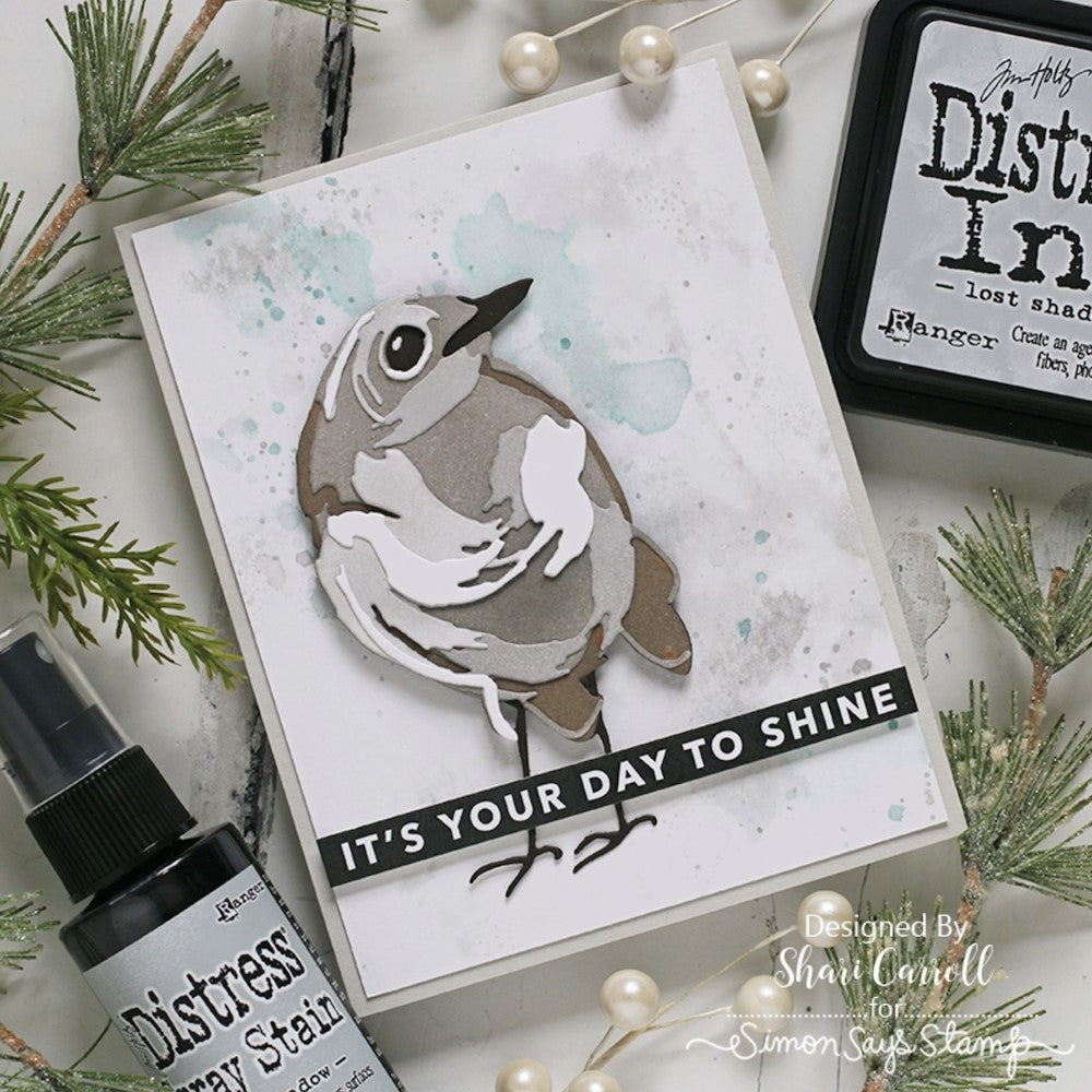 Tim Holtz Distress Spray Stain LOST SHADOW January 2023 Ranger tss82736 It's Your Day to Shine Card