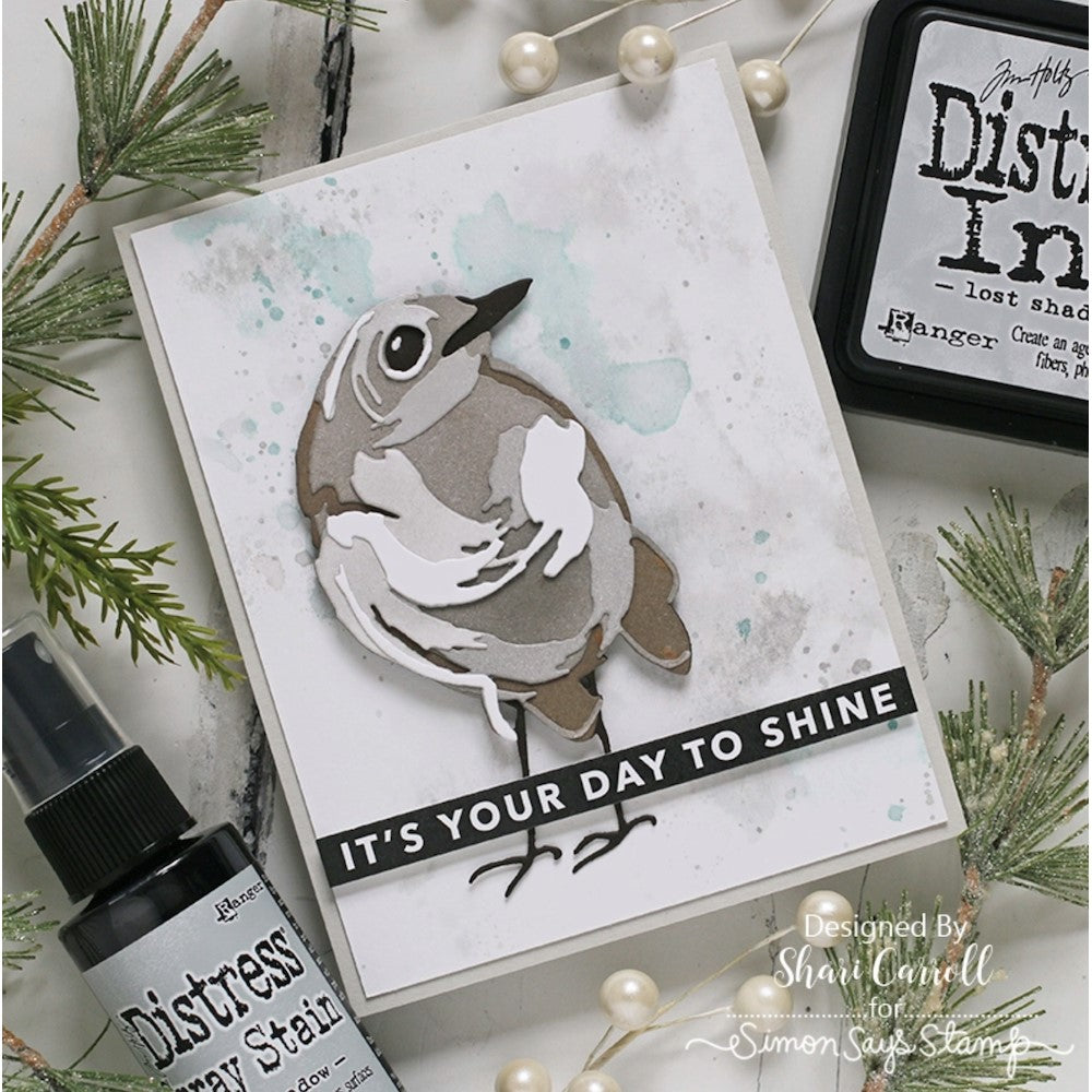 Tim Holtz Distress Ink Pad LOST SHADOW January 2023 Ranger tim82682 It's Your Day To Shine Card