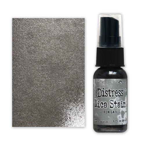 Simon Says Stamp! Tim Holtz Distress IRON GATE Mica Stain Ranger distmicstiron Swatch