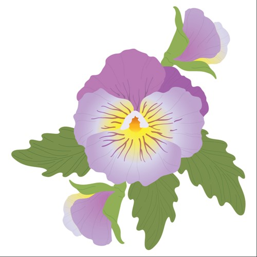 Simon Says Stamp! Honey Bee LOVELY LAYERS PANSY Dies hbds-llpan