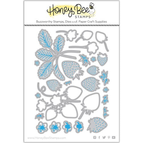 Simon Says Stamp! Honey Bee LOVELY LAYERS STRAWBERRIES Dies hbds-llstra