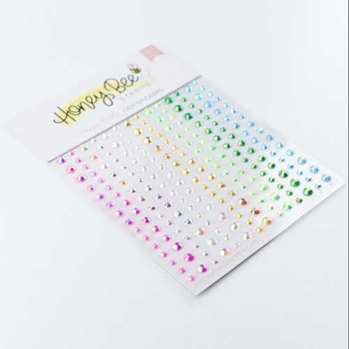 Simon Says Stamp! Honey Bee HAPPY HEARTS Gem Stickers hbgs-041