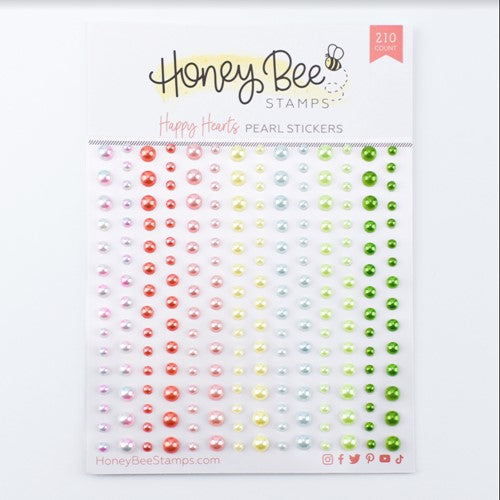 Simon Says Stamp! Honey Bee HAPPY HEARTS Pearl Stickers hbgs-prl08