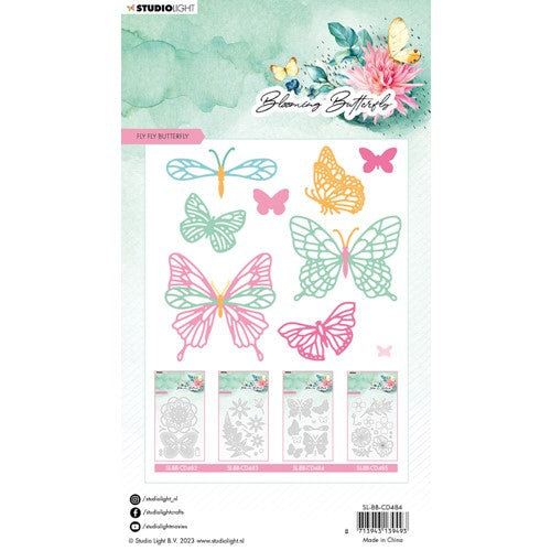 Simon Says Stamp! Studio Light FLY FLY BUTTERFLY Blooming Butterfly Dies slbbcd484
