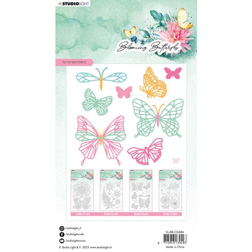 Simon Says Stamp! Studio Light FLY FLY BUTTERFLY Blooming Butterfly Dies slbbcd484