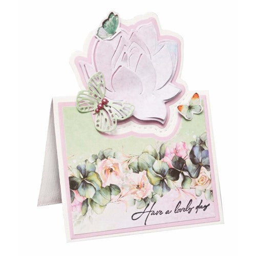 Simon Says Stamp! Studio Light WATER LILY STAND UP CARD Blooming Butterfly Dies slbbcd487