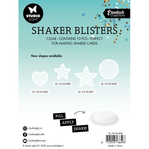 Simon Says Stamp! Studio Light BIG CIRCLE SHAKER WINDOW BLISTER Essentials slesblis08