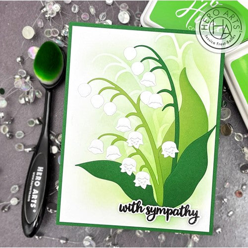 Simon Says Stamp! Hero Arts Fancy Cuts Dies LILY OF THE VALLEY DF104