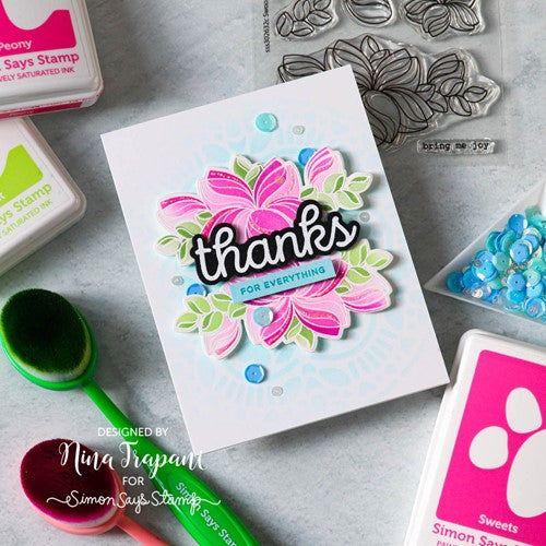 Simon Says Stamp! Simon Says Stamp SWOOPY FLOWERS Wafer Dies sssd112769c Kisses