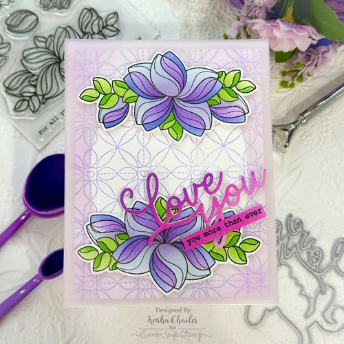Simon Says Stamp! Simon Says Stamp SWOOPY FLOWERS Wafer Dies sssd112769c Kisses