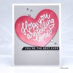 Simon Says Stamp! Simon Says Stamp Sentiment Strips REVERSE BOLD LOVE sssg131124 Kisses