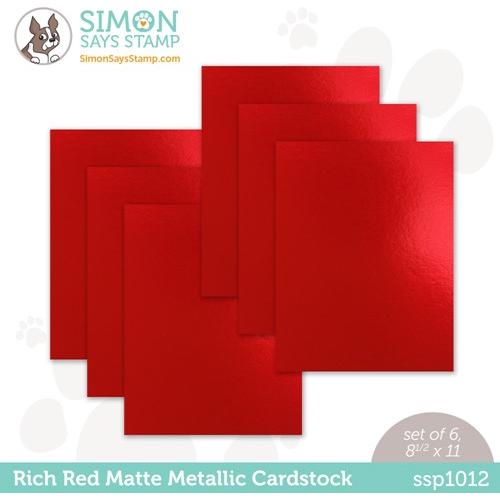 Simon Says Stamp Red Metallic Cardstock