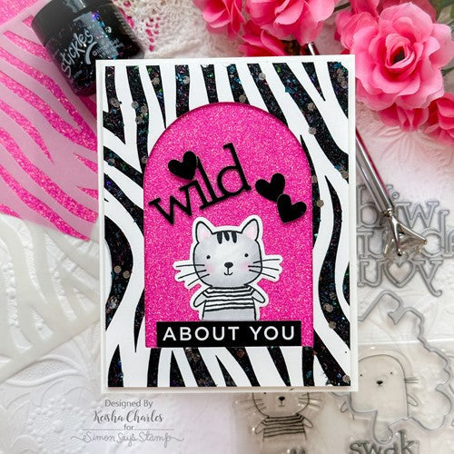 Simon Says Stamp! Simon Says Stamp Stencils ANIMAL PRINT ssst221665 Kisses | color-code:ALT7