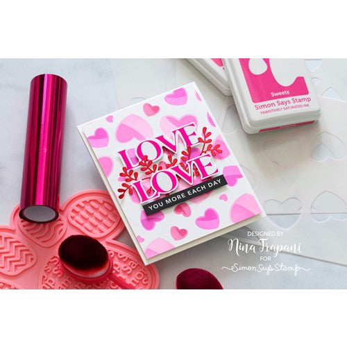 Simon Says Stamp! Simon Says Stamp 6 Layering Stencils CANDY HEARTS ssst221663 Kisses | color-code:ALT0