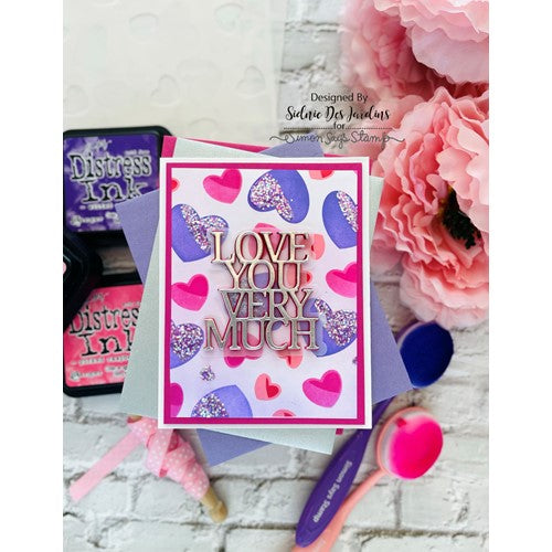 Simon Says Stamp! Simon Says Stamp 6 Layering Stencils CANDY HEARTS ssst221663 Kisses