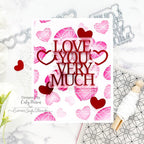 Simon Says Stamp! Simon Says Stamp 6 Layering Stencils CANDY HEARTS ssst221663 Kisses | color-code:ALT3