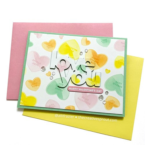 Simon Says Stamp! Simon Says Stamp 6 Layering Stencils CANDY HEARTS ssst221663 Kisses | color-code:ALT8