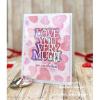 Simon Says Stamp! Simon Says Stamp 6 Layering Stencils CANDY HEARTS ssst221663 Kisses