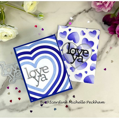 Simon Says Stamp! Simon Says Stamp 6 Layering Stencils CANDY HEARTS ssst221663 Kisses