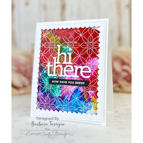 Simon Says Stamp! Simon Says Cling Stamps LACE HEART KALEIDOSCOPE sss102631 Kisses | color-code:ALT11